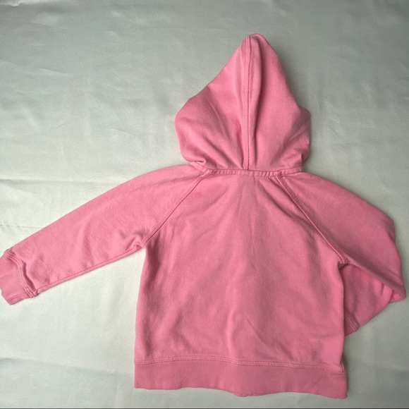 BabyGap Toddler Girls Pink Zip-up Logo Hoodie Size 2 - Picture 5 of 6